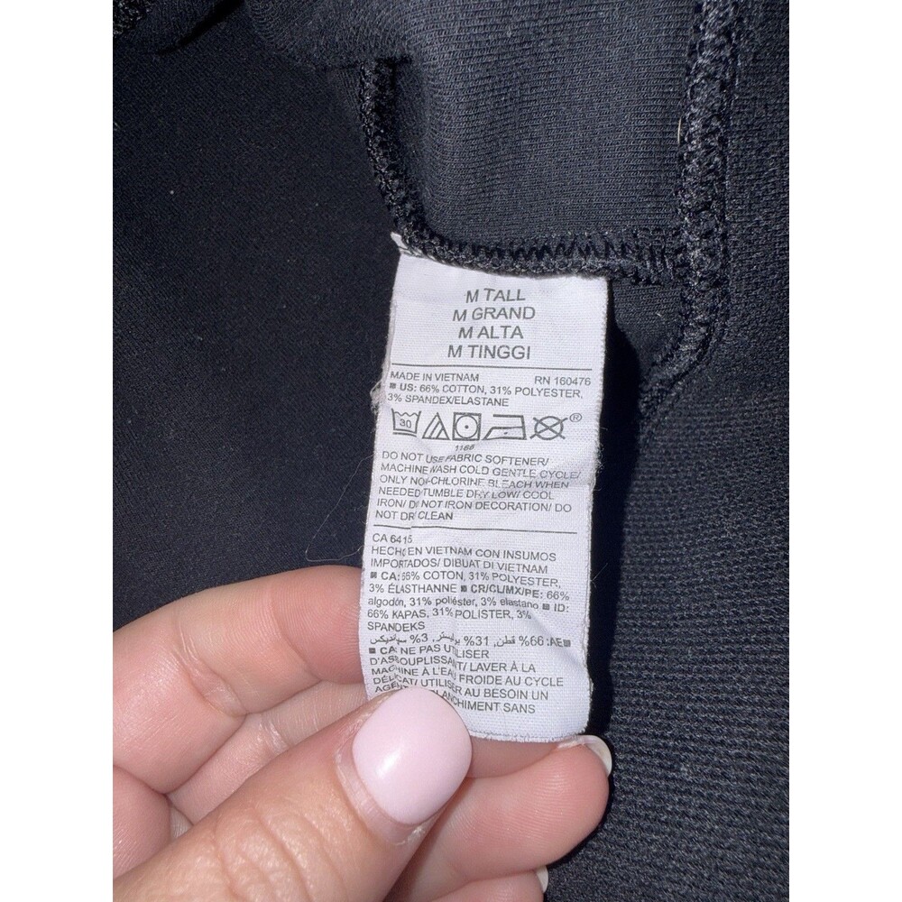 Old Navy Active Dynamic Fleece Men’s Medium Tall Full Zip Track Jacket Black - Picture 4 of 6